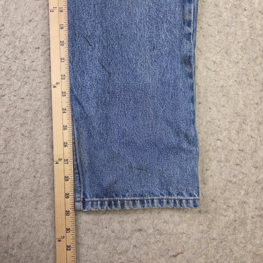 Vintage 90s Levis 550 Jeans Mens 31x30 Blue Relaxed Fit Paper Tag Grunge Baggy - Picture 8 of 11